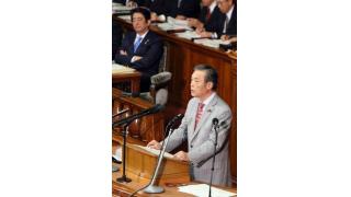 戦争法廃止を迫る／衆院本会議　穀田国対委員長が首相追及／消費税増税やめ「稼ぐ企業」に負担を