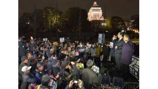 原発なくすまで声あげる／官邸前行動 ５野党代表が参加