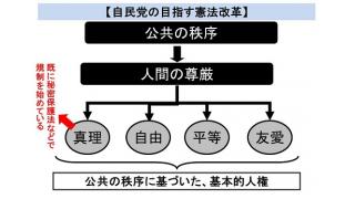 【動画】安倍自民の本質を表す動画 「国民主権、基本的人権、平和主義この三つをなくさないと」