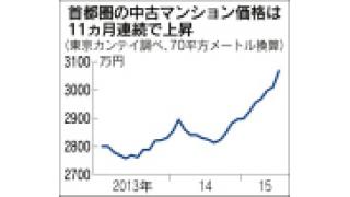 （有料）首都圏の不動産価格の上昇の理由について