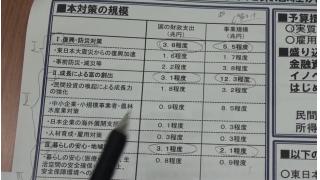 1月25日　日本経済再生に向けた緊急経済対策について