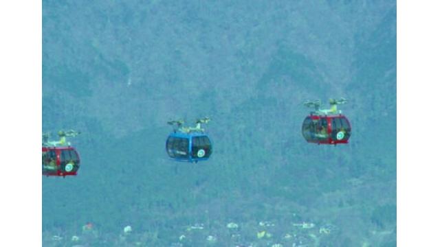 ワイヤレスロープウェーの実証実験に成功　千葉電波大