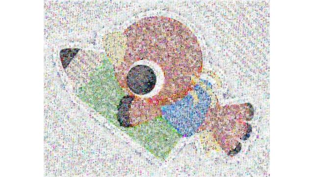 20年分の投稿で描いたモザイクアートを拡大してみた(8・完)