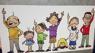 サザエでございま～す！イルミネーションになりま～す！