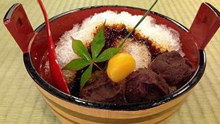 ご利益あり!?縁起物「智恵の餅」がはいったかき氷