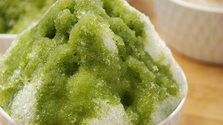 メロンの味がする？3度の楽しみ方がある『夏煎茶かき氷』