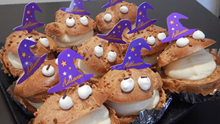 和で彩るハロウィンスイーツ。米粉を使ってるよ。