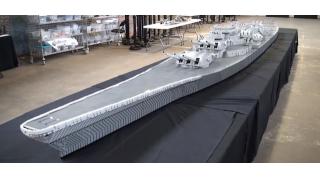 全長7mオーバー！米国最後の戦艦「ミズーリ」を100万個以上のレゴブロックで再現