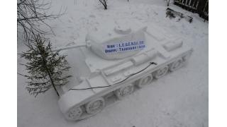 これが雪像道ですか　戦車好きなロシア人たちが作った雪像のガチっぷりがハンパねぇ！