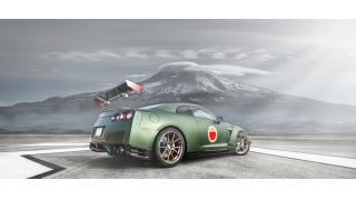 深緑ボディに日の丸ペイント Nissan Gt R をゼロ戦カラーに染め上げたスーパーカスタムマシン カルラボ Culturelab Nico カルラボチャンネル カルラボ編集部 ニコニコチャンネル エンタメ