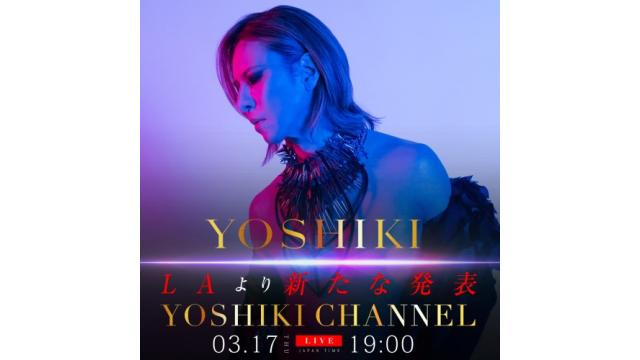 YOSHIKI　単独出演、新たな発表