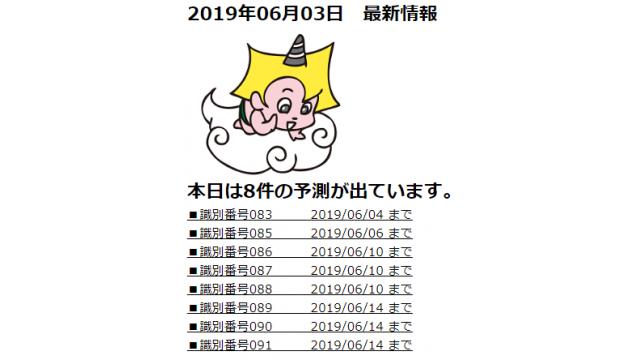 2019年06月03日　最新情報