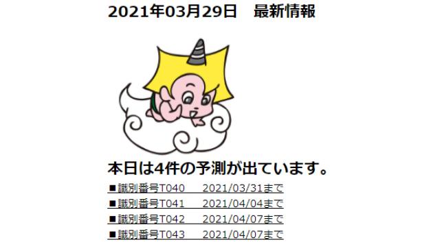 2021年03月29日　最新情報