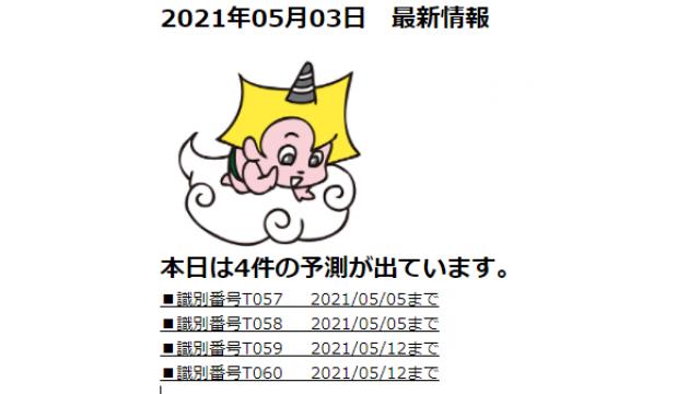 2021年05月03日　最新情報