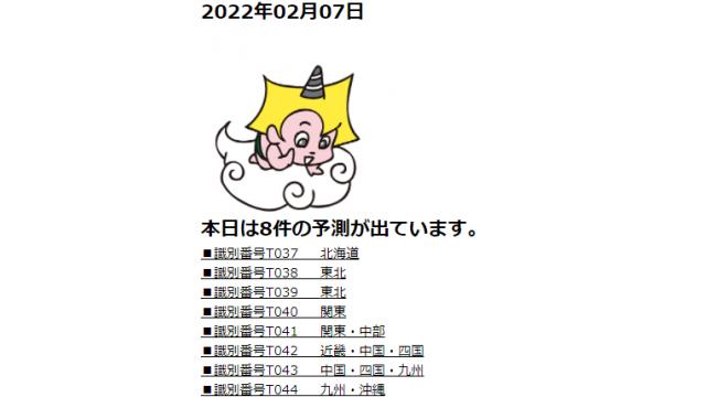 2022年02月07日　最新情報