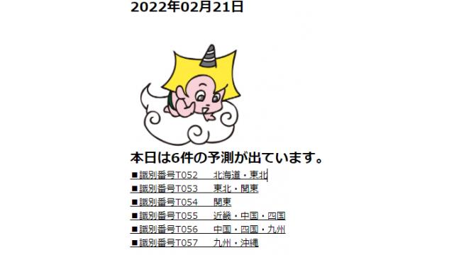 2022年02月21日　最新情報
