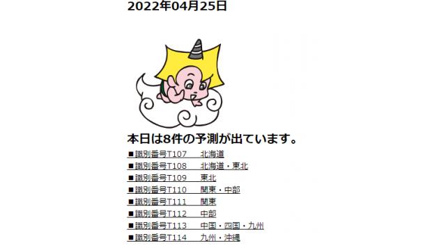 2022年04月25日　最新情報