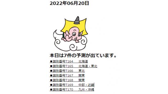 2022年06月20日　最新情報