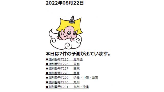 2022年08月22日　最新情報