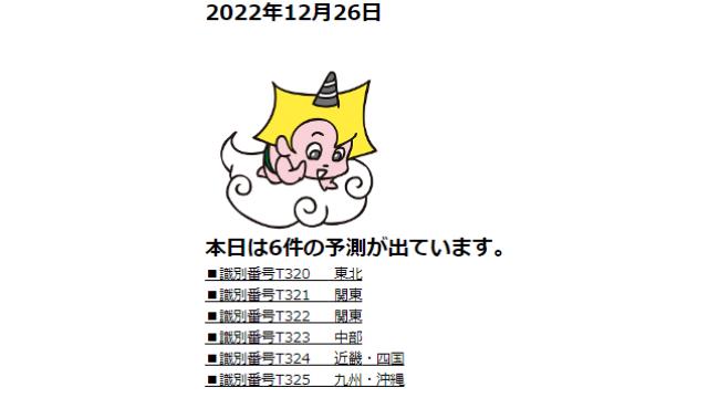 2022年12月26日　最新情報