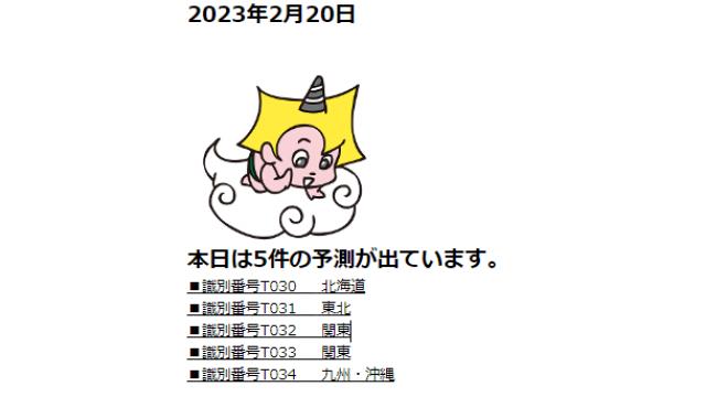2023年2月20日　最新情報