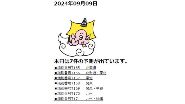 2024年09月09日　最新情報