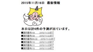2015年11月16日　最新情報