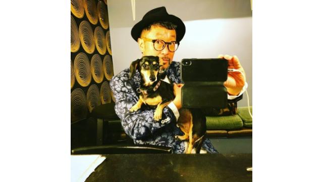 Senri Oe & Peace at back stage.