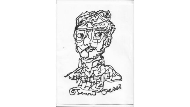 自画像でごじゃる。