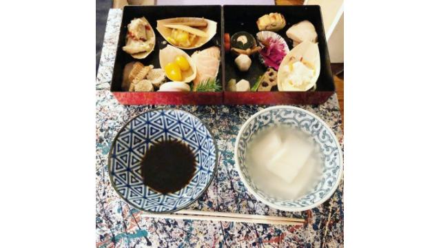 おせちの残りとお餅！