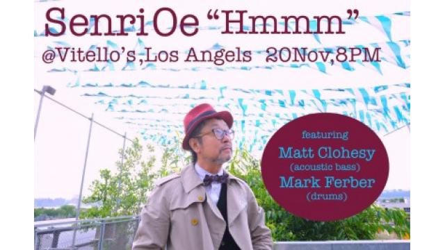 Senri Oe Trio @Feinstein's at Vitello's, LA,Nov 20(WED), 2019