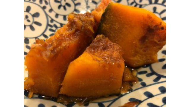 大江屋レシピ(105)「花かつおかぼちゃの煮っころがし」の巻