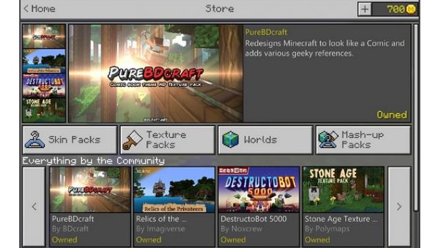 Minecraftに公式マーケットプレイスがオープン