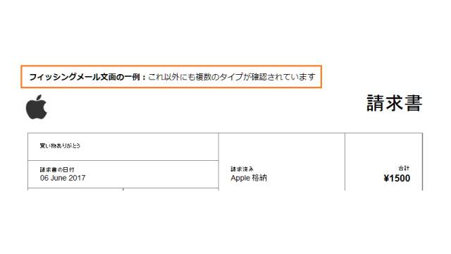 Apple をかたるフィッシングメールに注意
