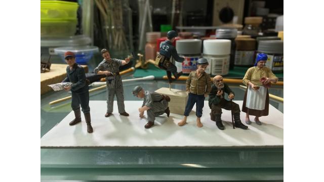 基地ジオラマ内のキットフィギュアの塗装方法を紹介！｜スチームパンク造形日記vol.24