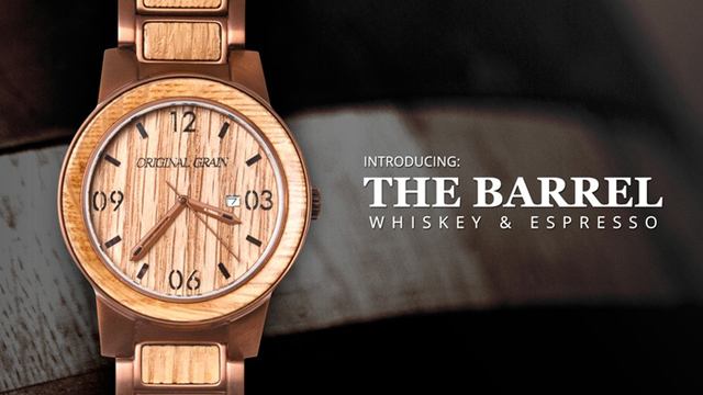 ウイスキー樽で作られた世界に1つだけの腕時計『THE BARREL』発売！