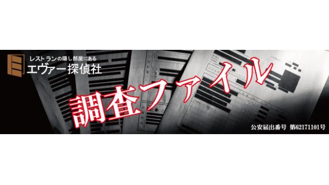 エヴァー探偵社～調査ファイル～Vol.13