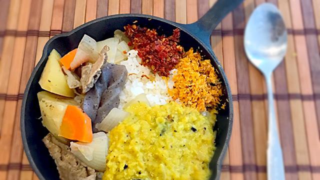 【1年1000カレー】1月18日 スリランカ ライス＆カリー 肉じゃが載せ／手作り【No.88/1,000】