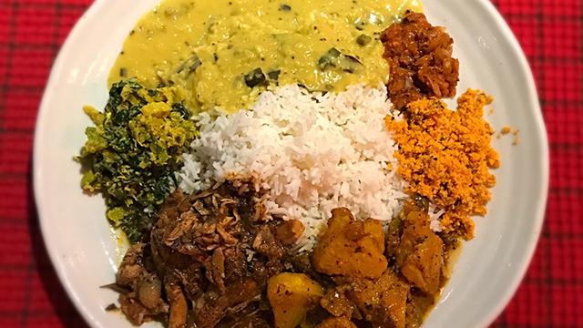 【1年1000カレー】1月22日 1号食堂のスリランカ ライス＆カリー／手作り【No.97/1,000】