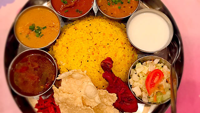 【1年1000カレー】1月25日 インド料理ムット@西武新宿／ノンベジミールス 1,800円【No.106/1,000】