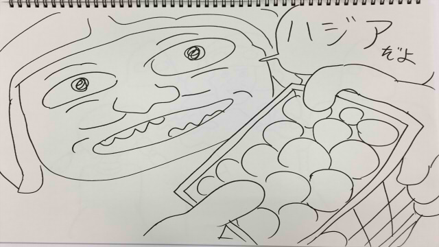 ゲド戦記の実況放送で描いた絵