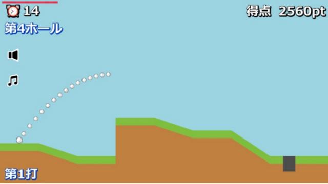 【1/13】自作ゲーム「2Dゴルフ」紹介