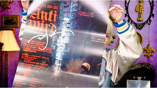 【会員限定】HYDEさん直筆サイン入り LIVE 2020-2021 ANTI WIRE ポスター【5/26(水)放送分】