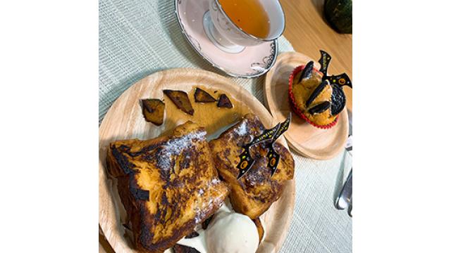 ＃２カボチャ飾りのフレンチトースト