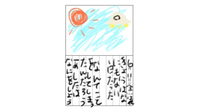 6月11日（金）はれ