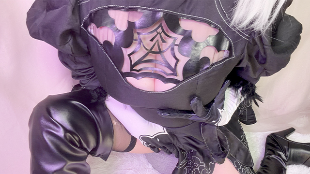 【Nie〇:Automata】ヨル♥号コスプレのむちむち写真💘