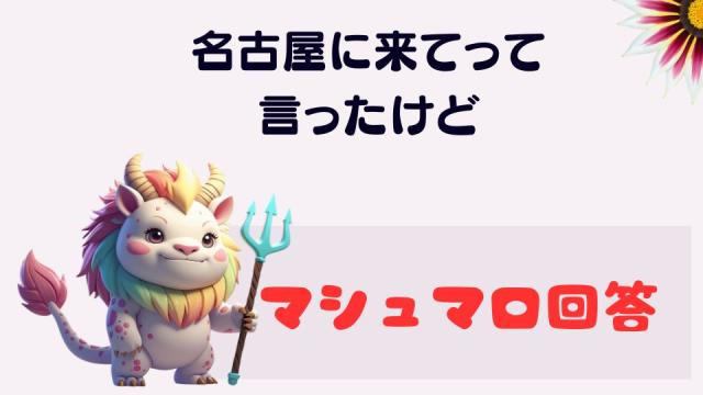 マシュマロ～名古屋に来てって言ったけど～