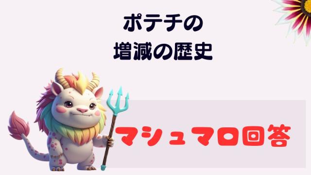 マシュマロ～ポテチの増減の歴史～