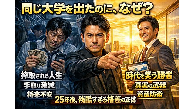 【残酷な同窓会】同じ大学、同じ成績、同じ志。25年後、なぜ一人は「搾取される羊」になり、もう一人は「時代を笑う勝者」になったのか？