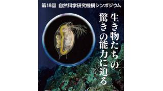 【放送予定】3月22日（日）10時00分～　生き物たちの驚きの能力に迫る －第18回自然科学研究機構シンポジウム